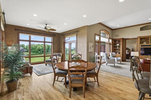 What a view from the main floor living and dining areas.