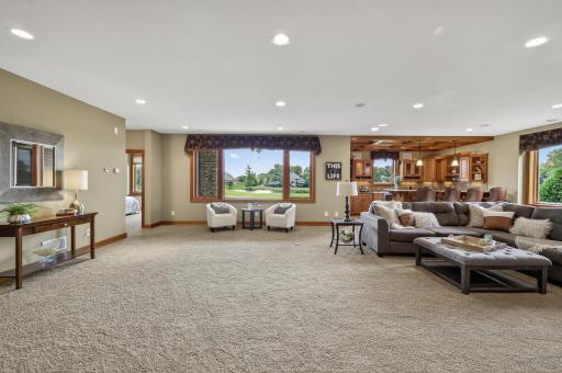 Tons of space in this open walk out lower level area with views that you will love.