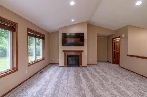 Inviting living area with a gas fireplace for comfort and ambiance