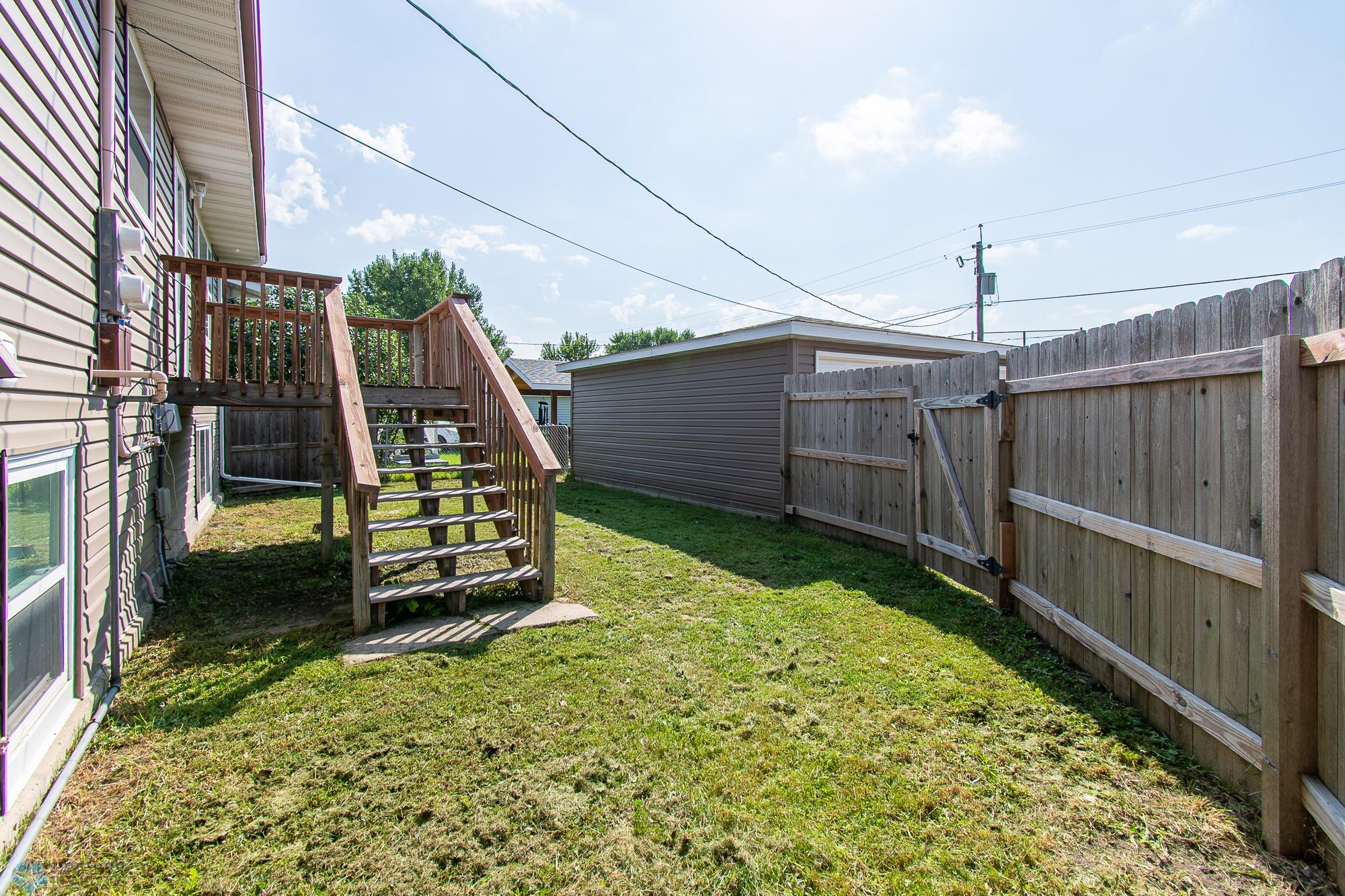 Yard space for unit 1