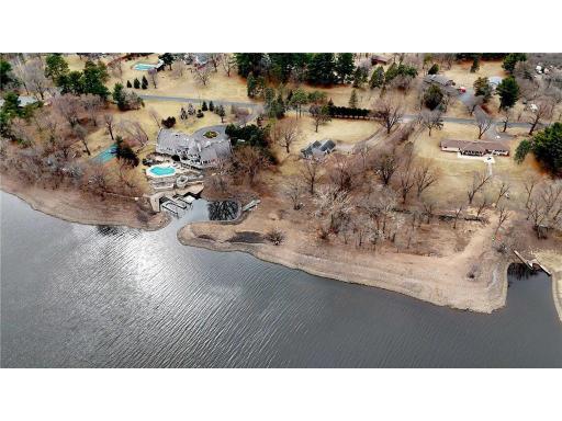 Aerial of the current "AS IS" home and lot