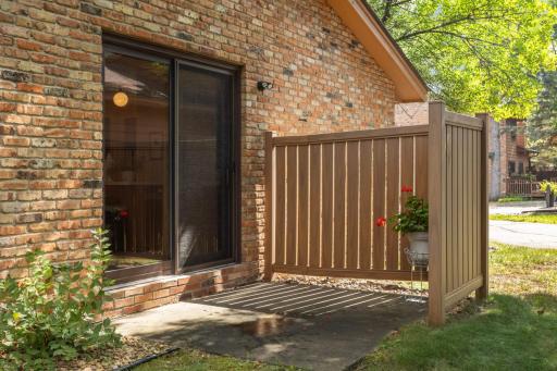 2 patios - off the dining room and living room