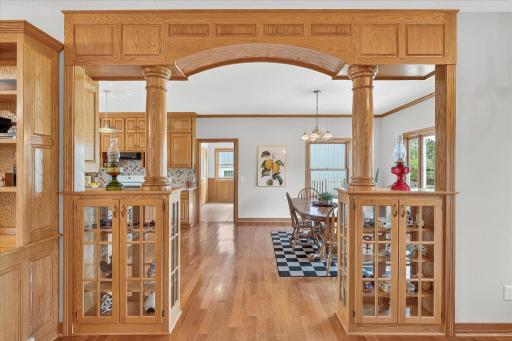 There is so much high-quality oak woodwork in this home. Lots and lots of built-ins - all you have to do is bring your bric-a-brac, or your chotchkeys. :)
