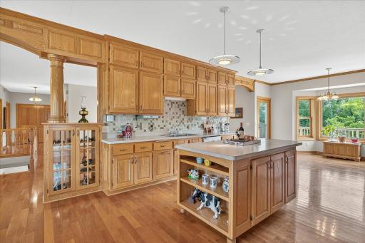 These amazing solid oak hardwood floors traverse through every square inch of this main level, with exception to the bathrooms and laundry room.