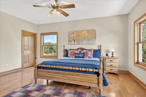 That door to the left leads to the walk-in closet.