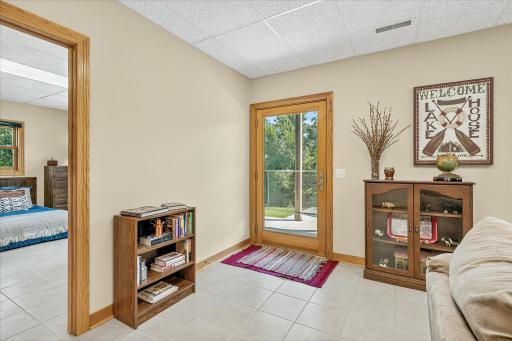 From here you can see the fourth bedroom and the patio.