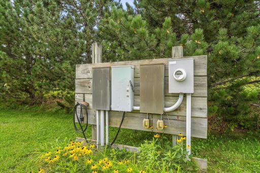 There is a generator station and two 200A service entrances, and two 20A outlets. Can anyone say RV parking?