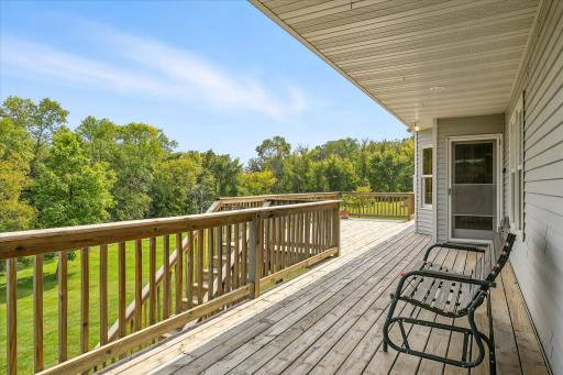 That deck entrance leads directly to the kitchen.