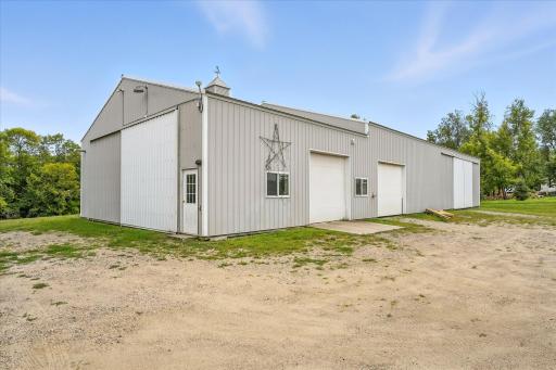 Two overhead doors and two sliding doors make this building's use sooooo flexible.