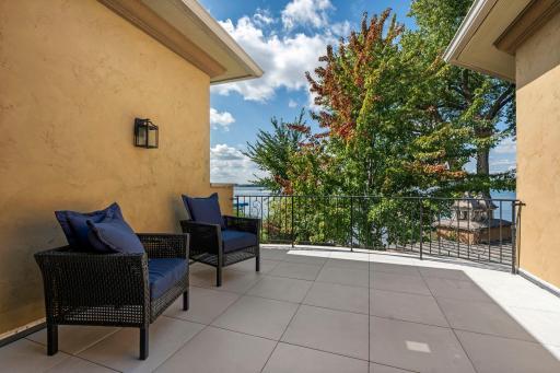 upper balcony, newly tiled.