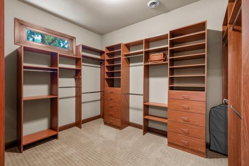 Main floor Primary closet.