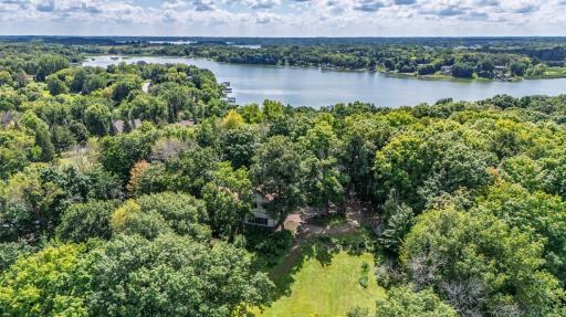 Enjoy partial lake views through the trees, especially in the fall and winter months when the leaves open up the scenery