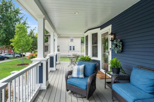 Enjoy your morning coffee on the front porch