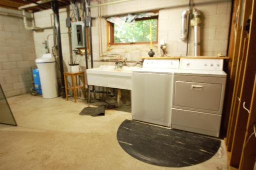 Laundry in lower level