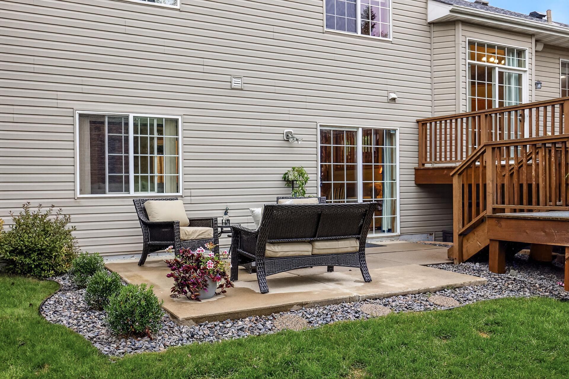 Patio walk-out from family room