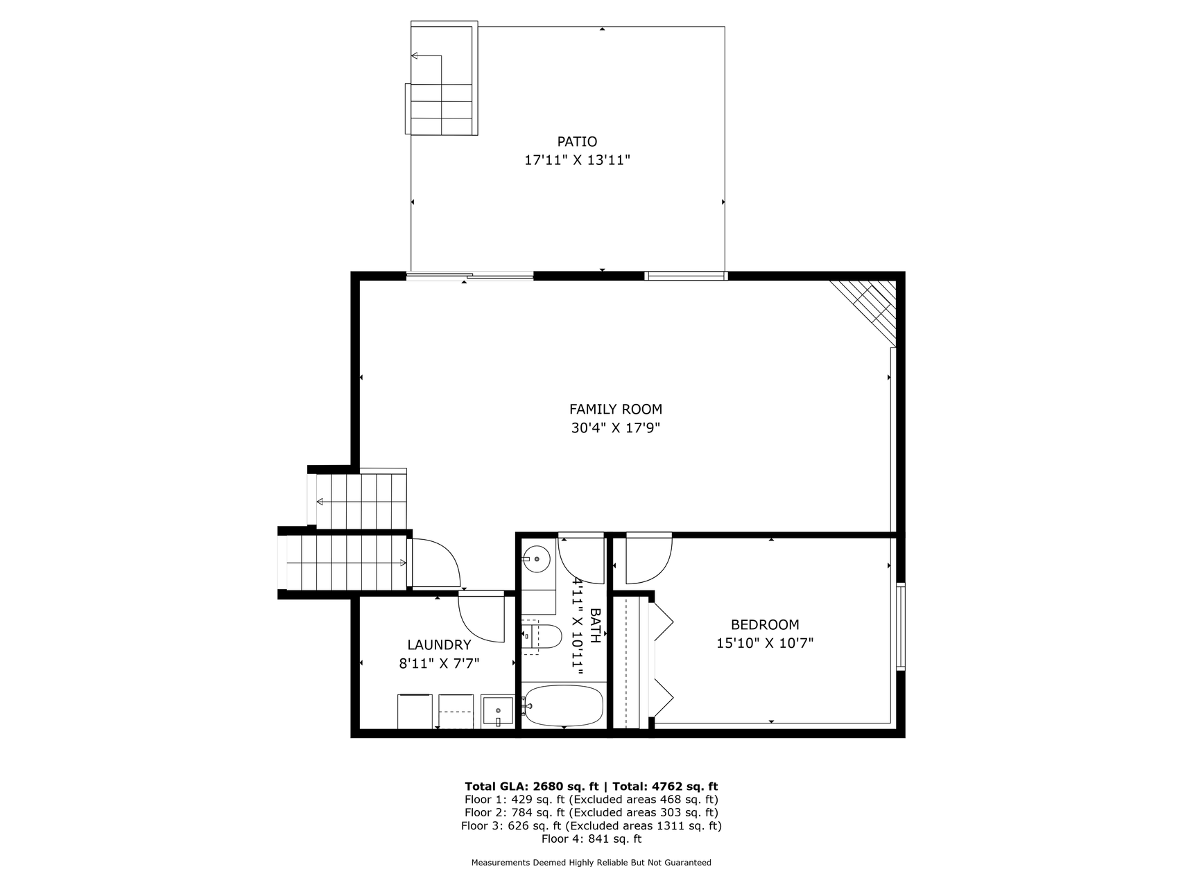 Lower level layout