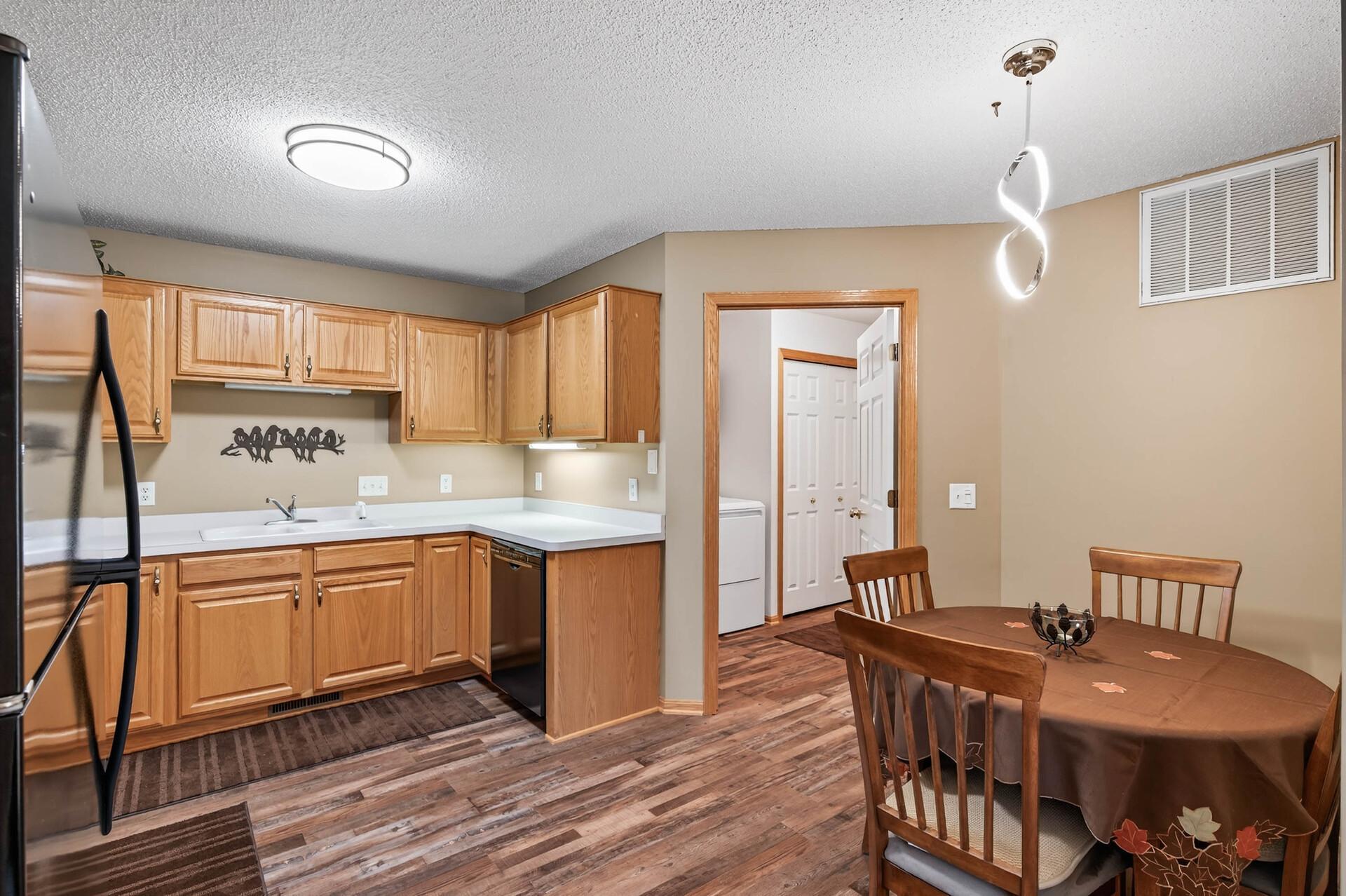 Eat in Kitchen, View toward Laundry Room
