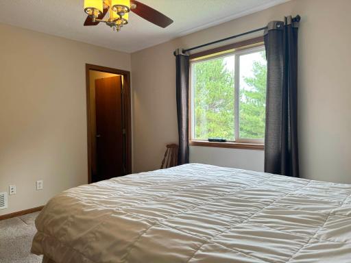 Another angle of the first bedroom on the upper level.