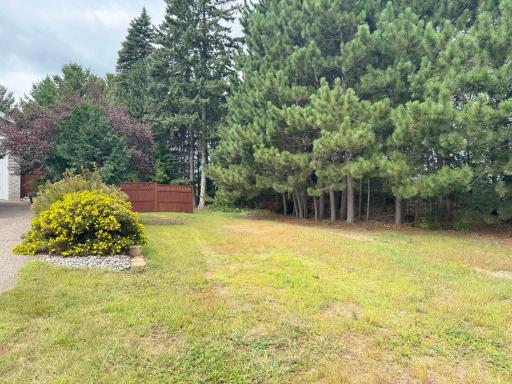 A look at the path and parking space leading to the backyard gate.