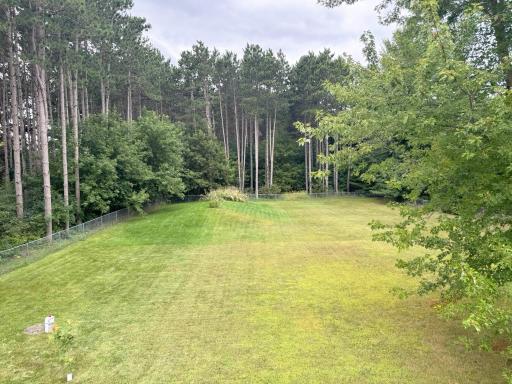 Views of the vast backyard from the deck.