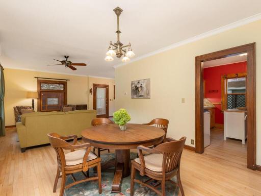 Great flow from kitchen-to-dining-to-living-to-foyer
