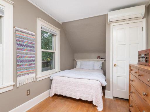 Third BR has lots of natural light; ductless mini-split AC