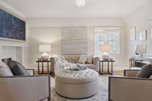 The second bedroom on the second level is currently being used as the owners boudoir.