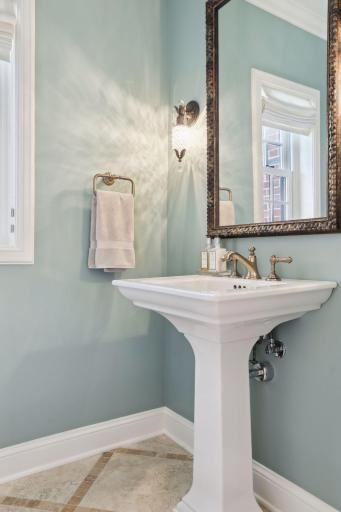 The main level features a powder bathroom, convenient for your guests use.