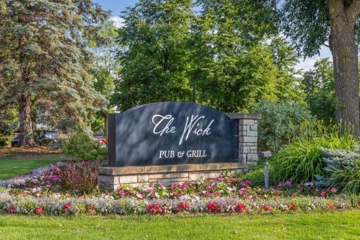 Enjoy easy access just steps from the popular 'Wick Pub & Grill and clubhouse!
