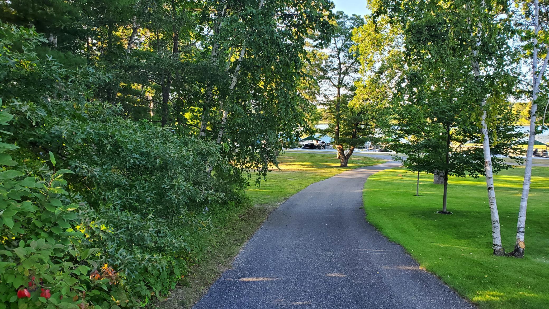 walking path to slips