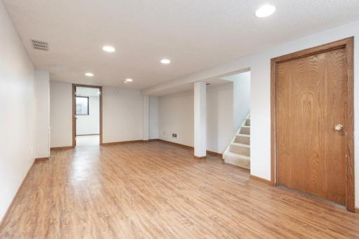 Spacious recreation/family room for relaxing or entertaining