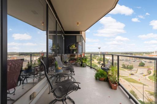 Enjoy morning coffee or evening drinks with friends on your own huge covered terrace