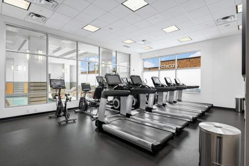 Access to the exercise faculties in the Westin