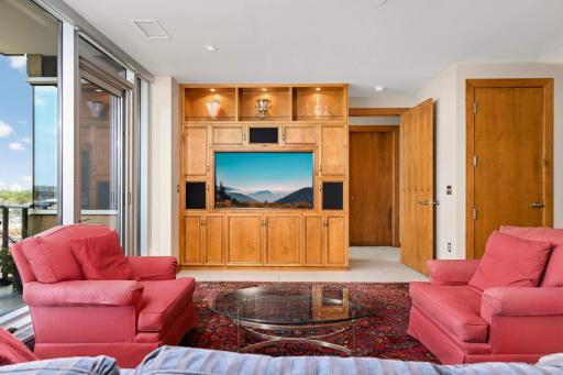 Upgraded custom cabinets and thoughtfully designed built-ins, creating a warm yet refined atmosphere