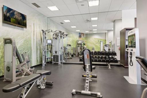 Access to the exercise faculties in the Westin