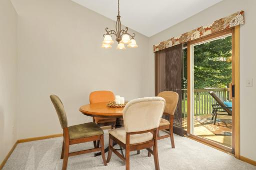 Dining Room with a walk-out to deck