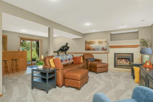 Lower Family Room with walkout
