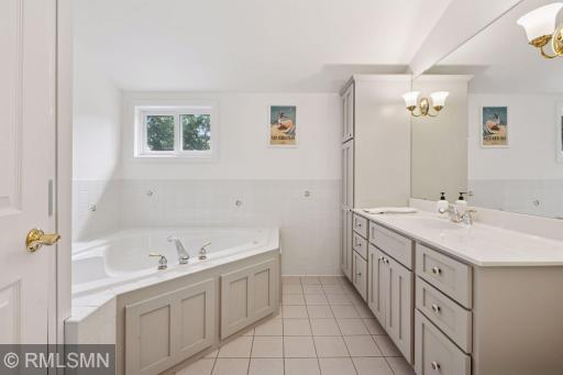 Primary bath with soaking tub and separate shower