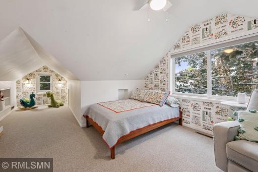 Large additional bedroom upstairs with adjoining 3/4 bath