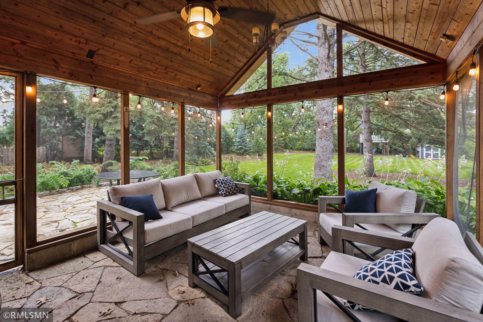 Looks out to stunning, half-acre, fully landscaped property