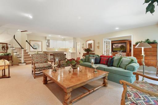Timeless design and style makes this lower level welcoming