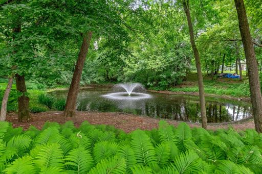 Nature views and the sounds of the fountain create the most peaceful setting