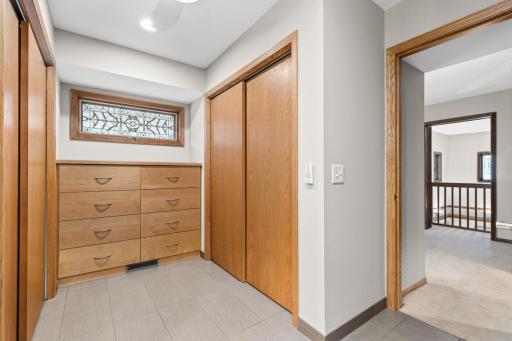 Plenty of room for storage in Primary Closet
