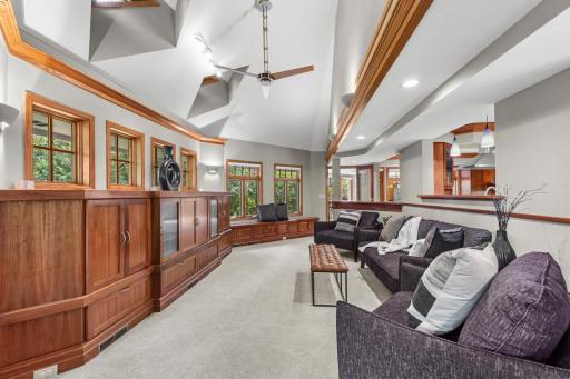 Inviting Living Room with beautiful Built-Ins