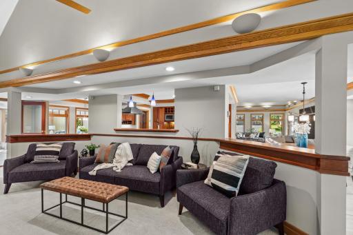 Kitchen is open to Living Room