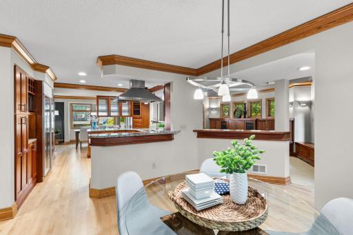 Light and Bright Informal Dining Area