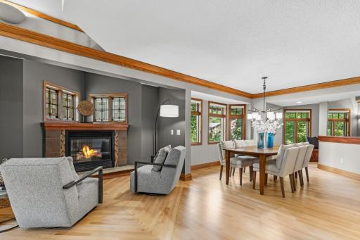 Fireplace can be enjoyed from the Formal Dining Area