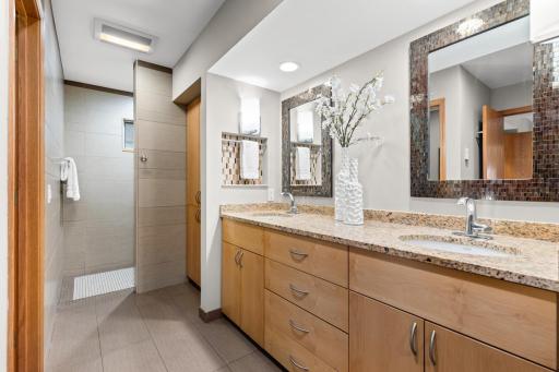 Large Primary Bathroom with Zero Entry Shower