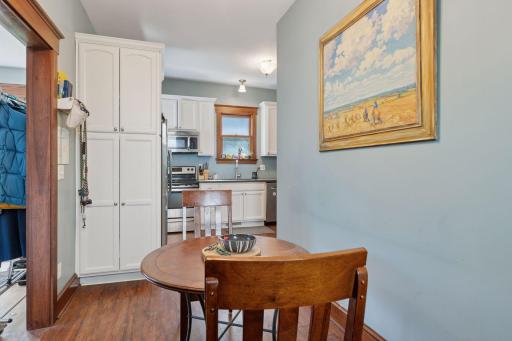 Informal dining space looking toward kitchen