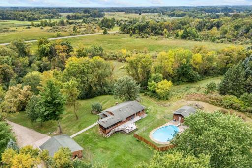 Almost 25 Acres + HOME + POOL + POLE BARN!